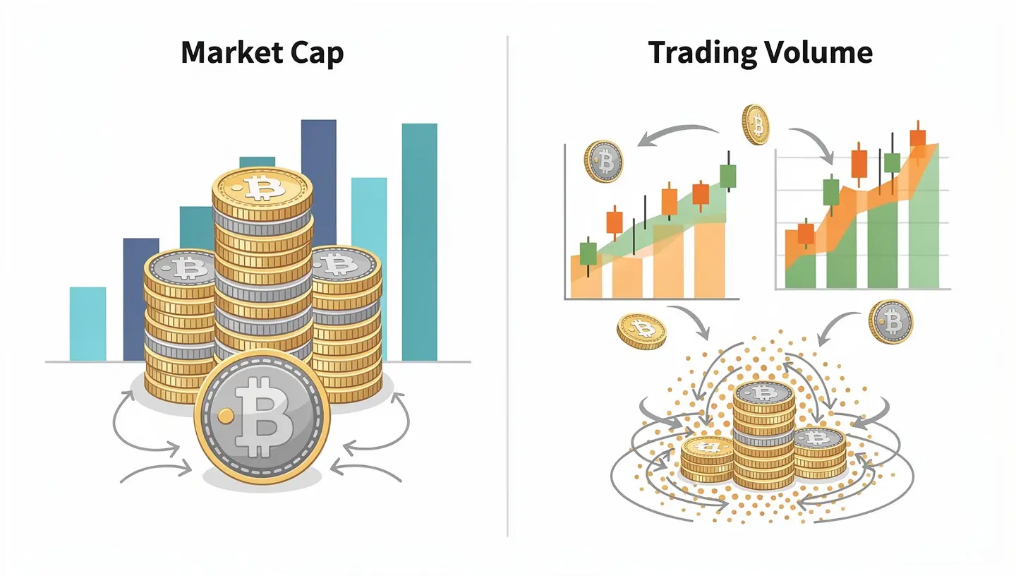 Market cap vs. trading volume