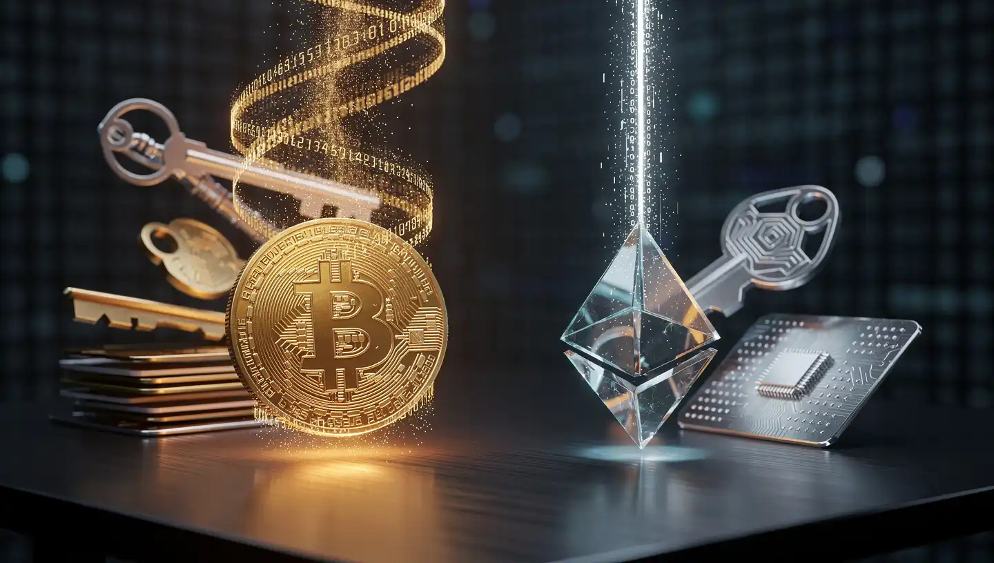 Private keys in Bitcoin vs. Ethereum