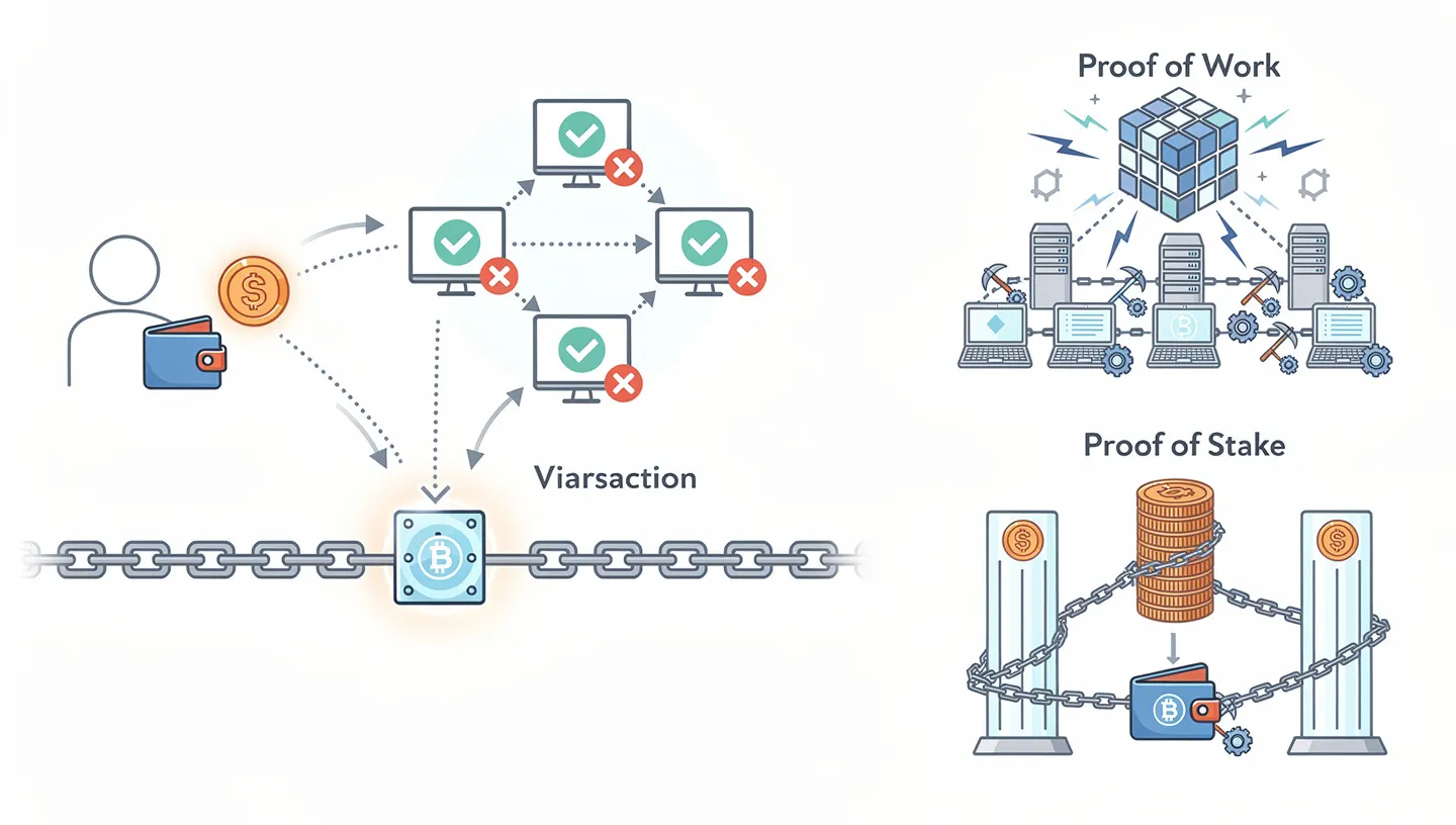 proof of work and proof of stake