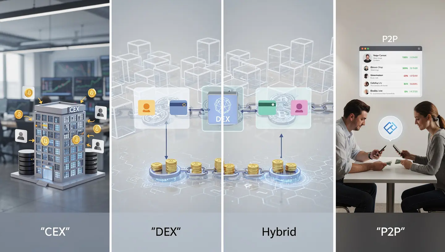 Types of crypto exchanges