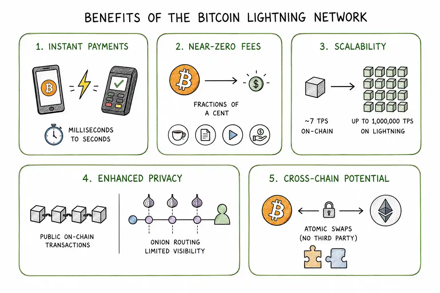 Benefits of the Bitcoin Lightning Network