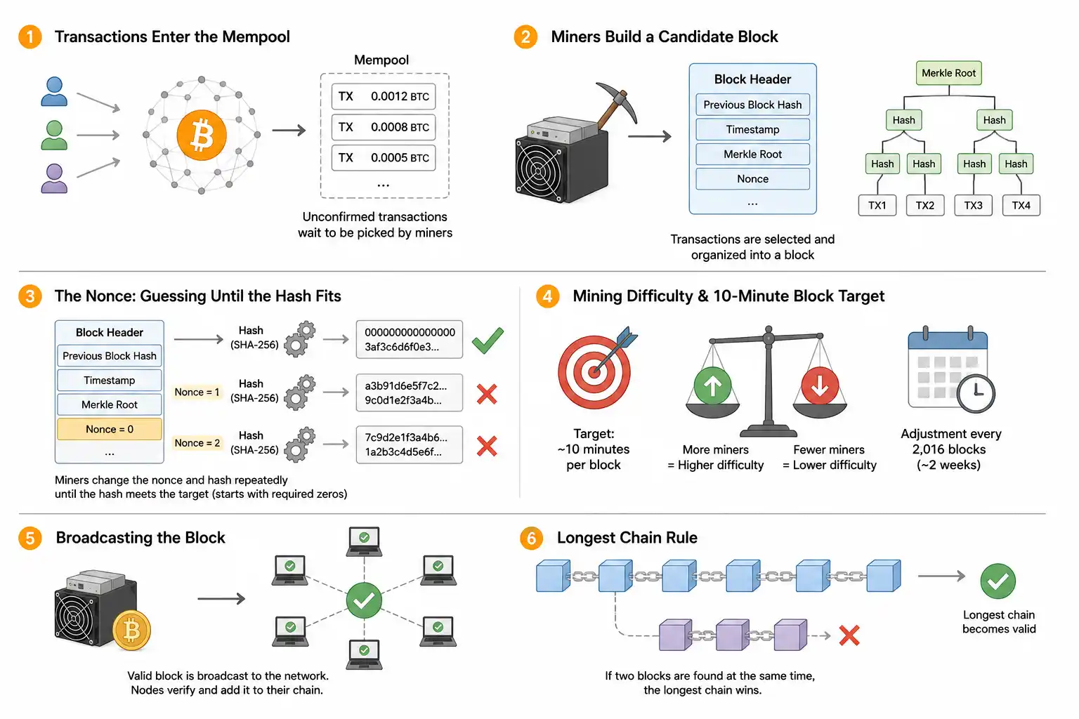 How Bitcoin Mining Works Step by Step