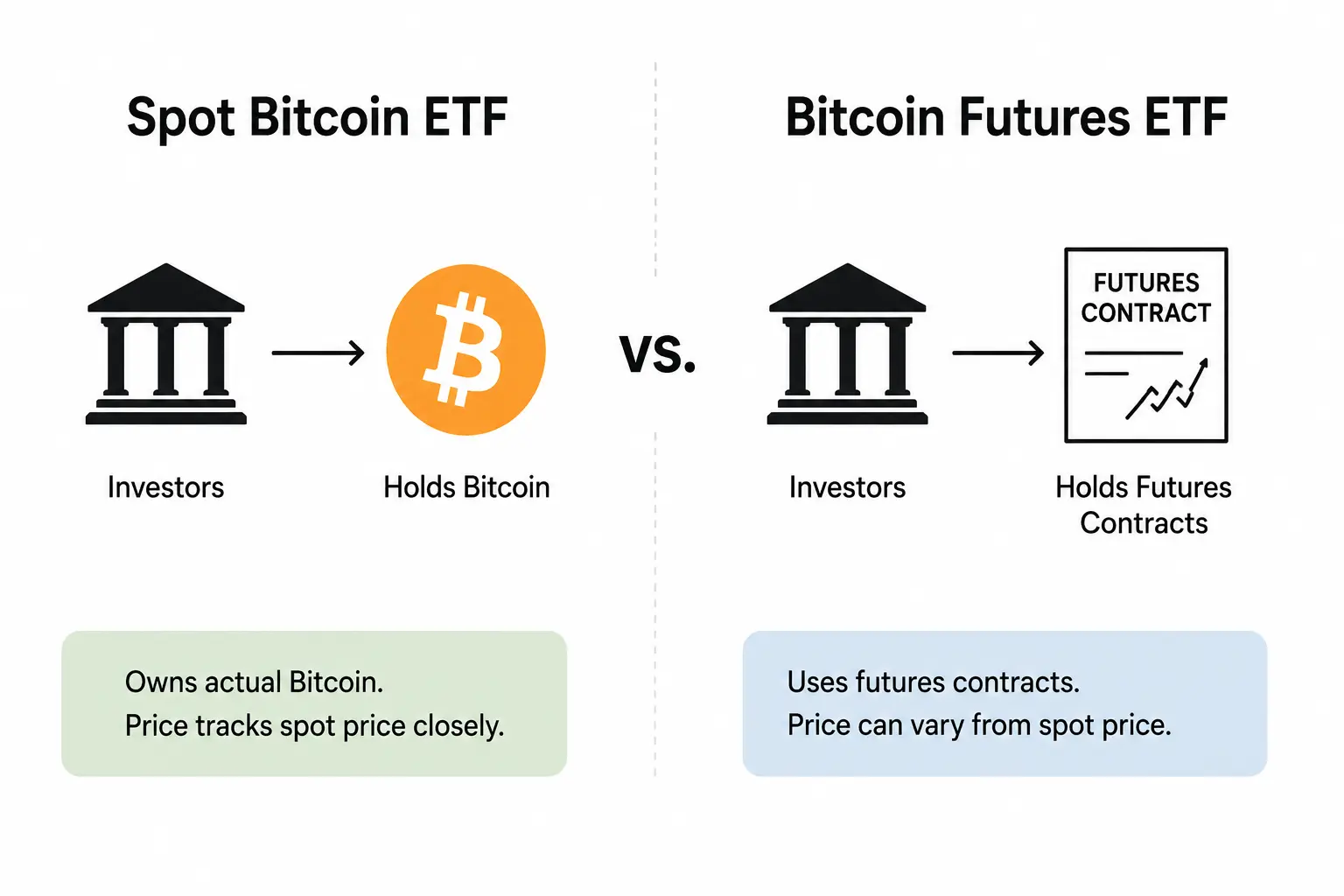 Spot Bitcoin ETF vs Bitcoin Futures ETF