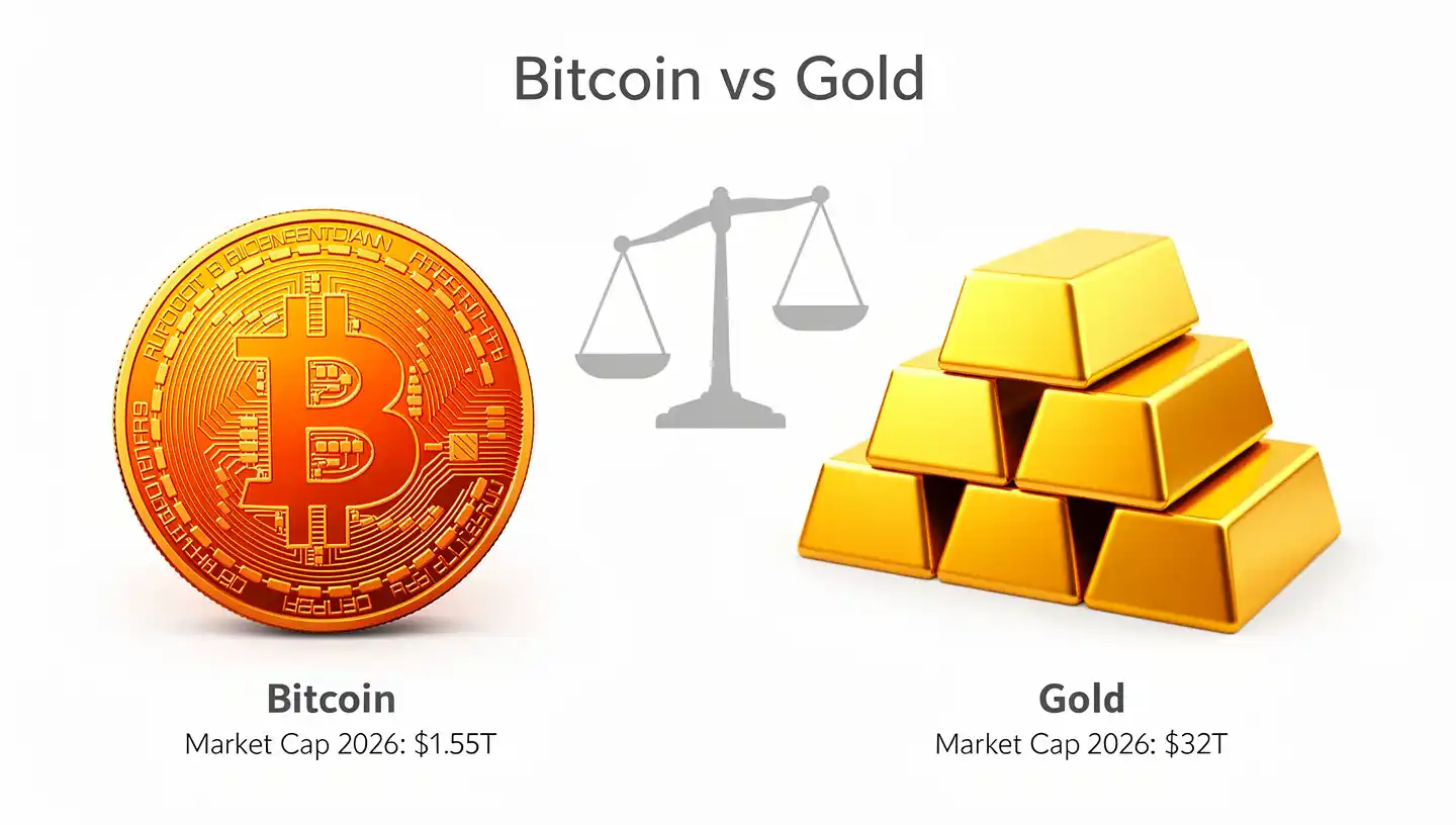 Bitcoin vs gold performance and market data