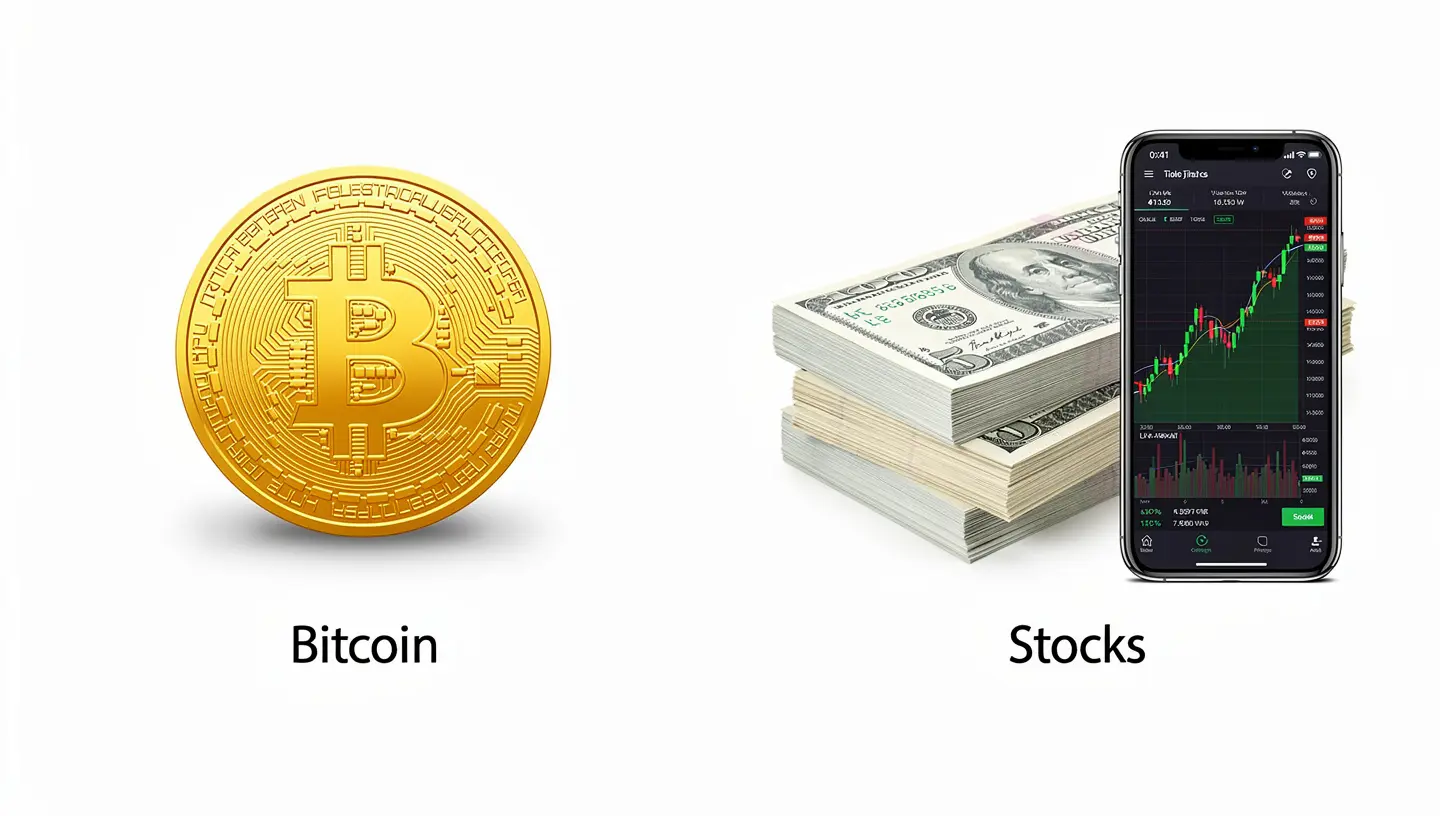 Bitcoin vs. stocks